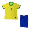 Officiële Voetbalshirt + Korte Broek Brazilië Thuis 2024 - Kids